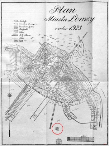 Plan Miasta Łomży z 1923 roku